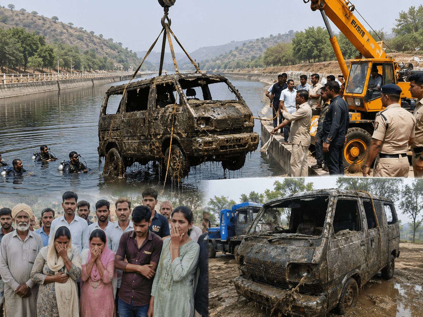 Omni Van Pulled from Bhakra Canal Reveals Tragic Fate of Missing Punjab Family!
