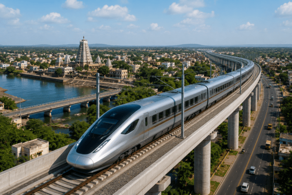 Mumbai-Hyderabad Bullet Train: Major Boost for Pandharpur and Solapur Connectivity.
