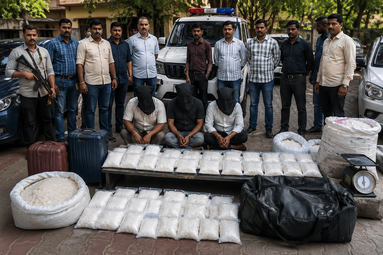 Rs.1.90 Crore MD Seized in Dramatic Police Trap