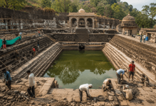 Raigad’s Historic Kushavart Lake Restoration Speeds Up; Target Completion Before Shivarajyabhishek Day!