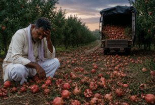 Farmer’s Nightmare: Pomegranates Worth Rs 20 Lakh Stolen Overnight in Solapur!