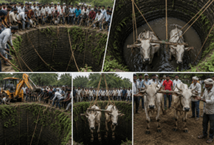 Entire Village Rallies to Save Bullock Pair That Fell Into a Well!