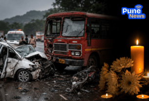 Two Families Shattered; Six Dead in Collision Involving Car, Bike, and Bus.