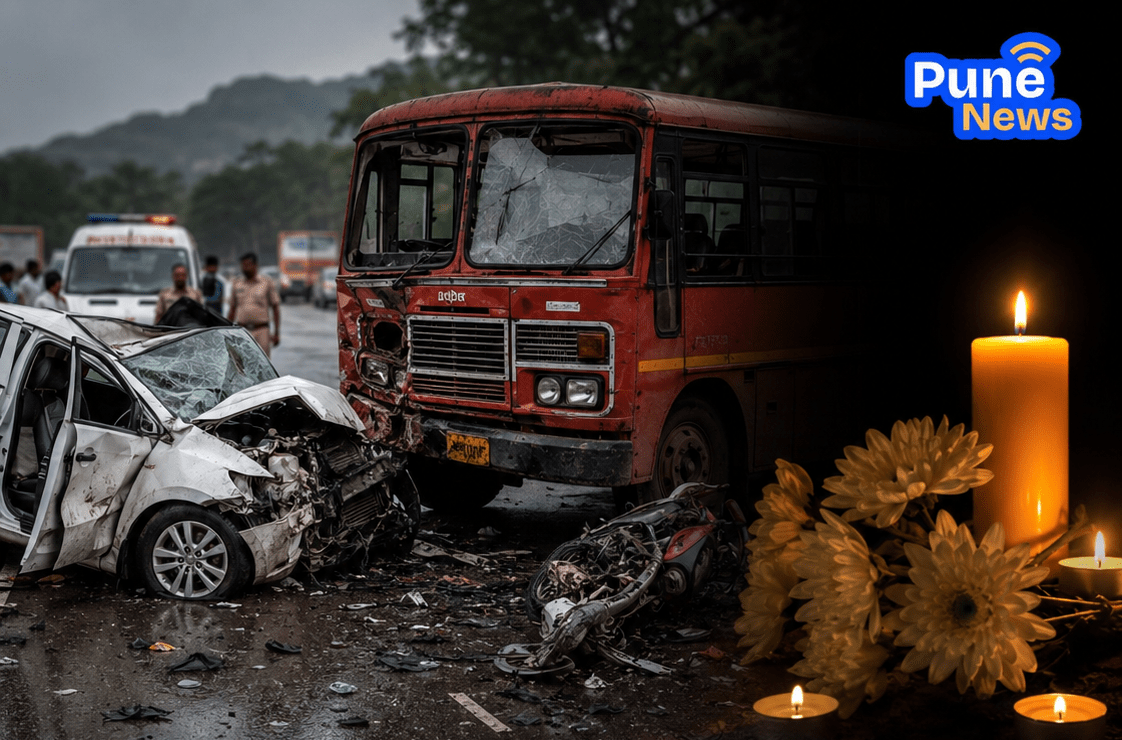 Two Families Shattered; Six Dead in Collision Involving Car, Bike, and Bus.