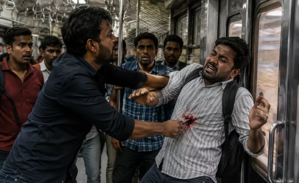 Shocking Incident in Mumbai Local: 22-Year-Old Stabbed Over Argument Regarding Train Door!