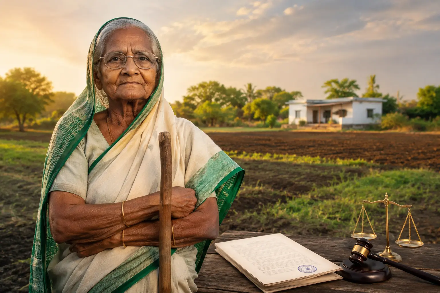 90-Year-Old Woman Wins Legal Battle to Reclaim Land from Grandson.