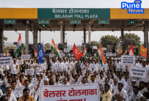 All-Party Protest at Belsar Toll Booth Demands Immediate Closure
