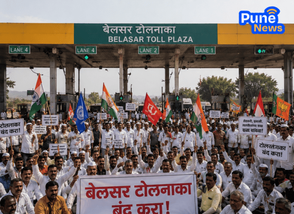 All-Party Protest at Belsar Toll Booth Demands Immediate Closure
