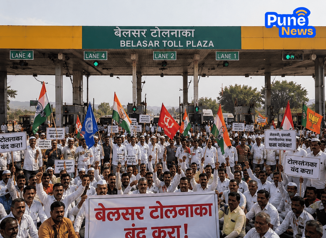 All-Party Protest at Belsar Toll Booth Demands Immediate Closure