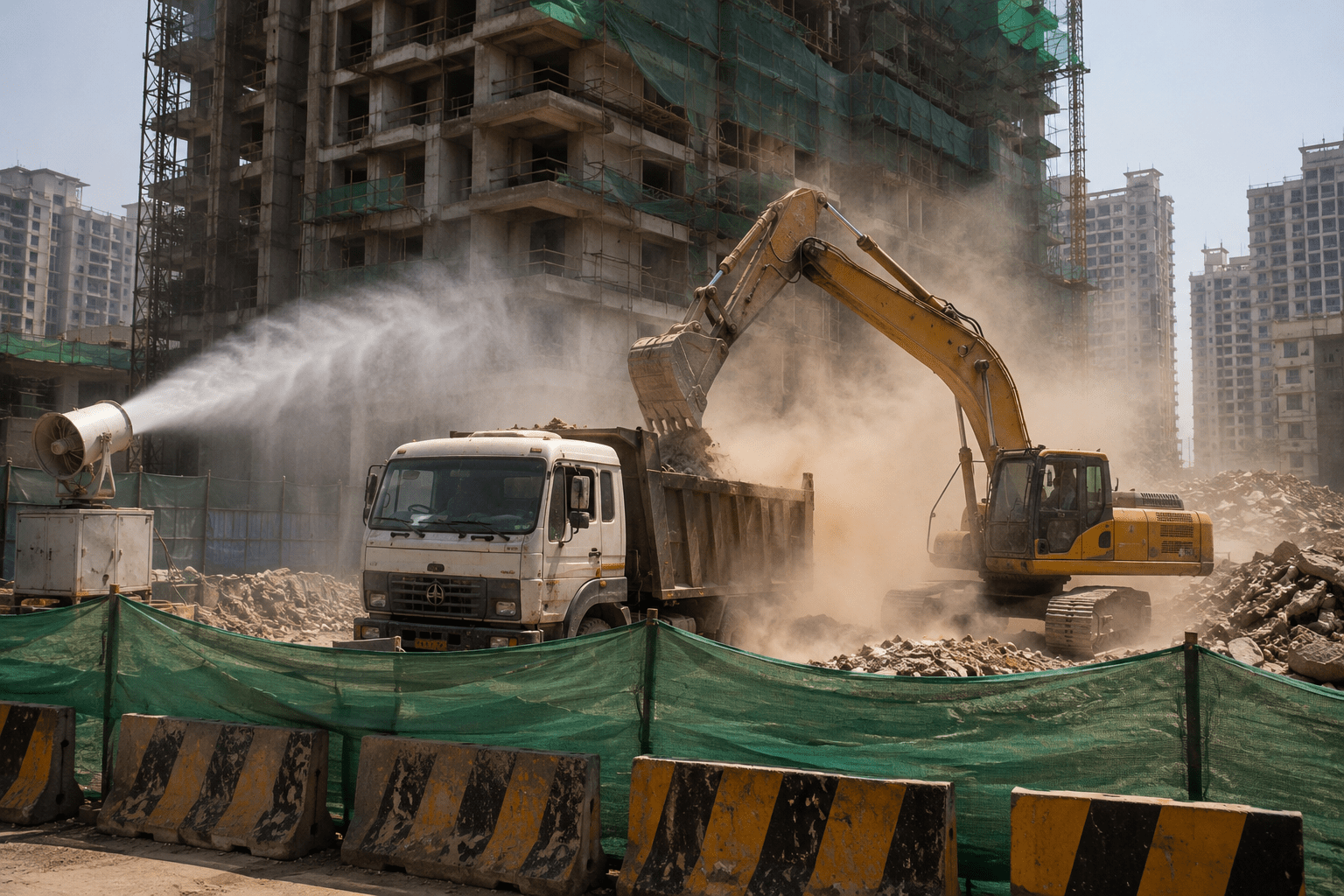 835 Construction Sites Shut Down for Violating Dust Pollution Norms!