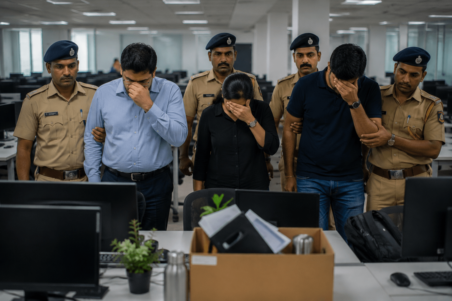 CEO, Training Head, and HR Arrested Following Employee Fraud Complaints