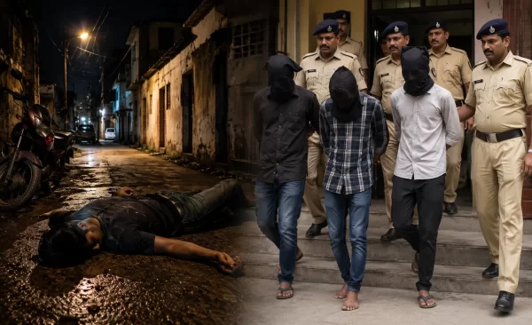 Brutal Murder in Amravati: 23-Year-Old Youth Attacked with Chilli Powder and Stabbed to Death; 3 Accused in Custody.
