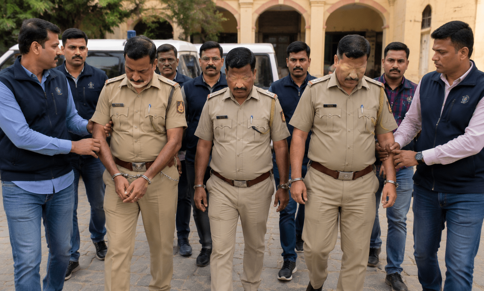 Caught Red-Handed! Karnataka Police Officers Arrested in Rajasthan for Seeking ₹2 Lakh Bribe to Dilute Dowry Case!