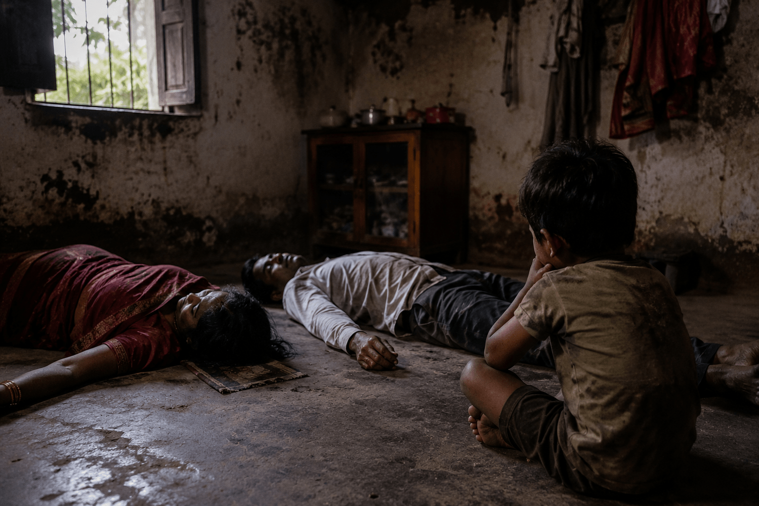Man Commits Suicide After Wife's Death; 8-Year-Old Son Found Locked with Bodies for 3 Days!