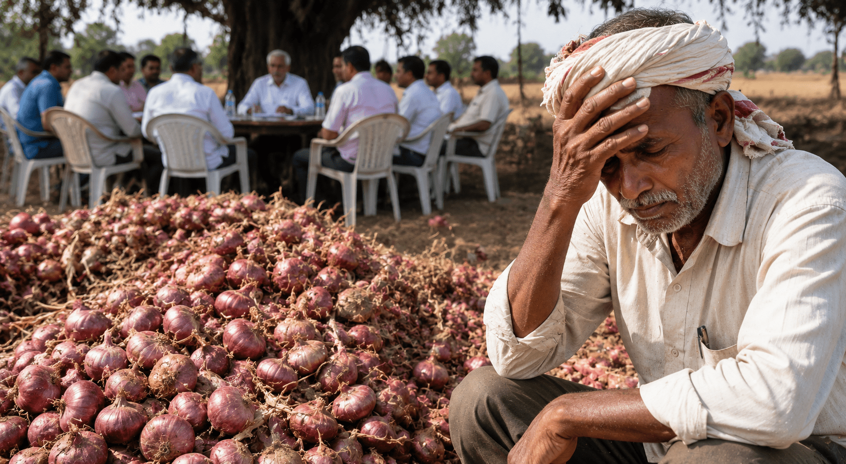 Onion Policy or Committee Game? No Reports, No Measures