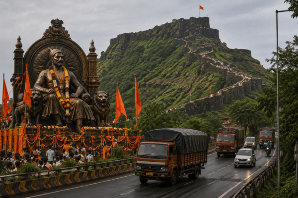  Shivrajyabhishek Ceremony: Heavy Vehicle Traffic Ban in Raigad this Weekend; Plan Your Travel Accordingly!
