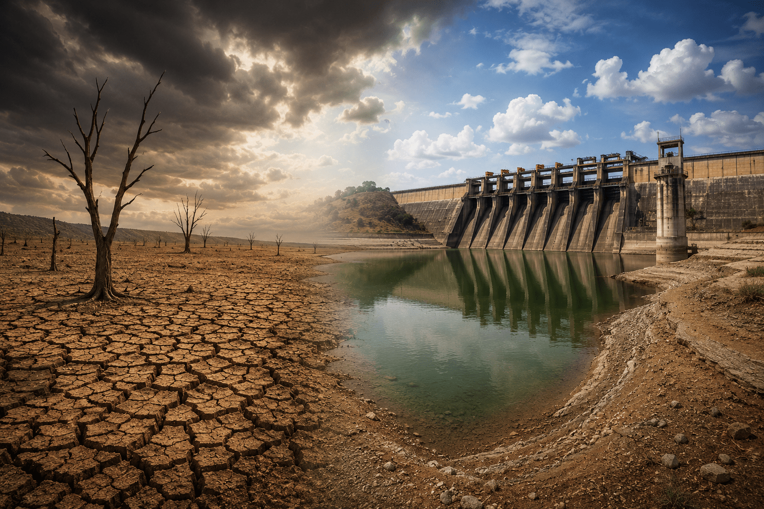 Solapur Water Crisis: Ujani Dam Plummets to Minus 21% as 'Super El Nino' Delays Monsoon; Water Strictly Reserved for Drinking!