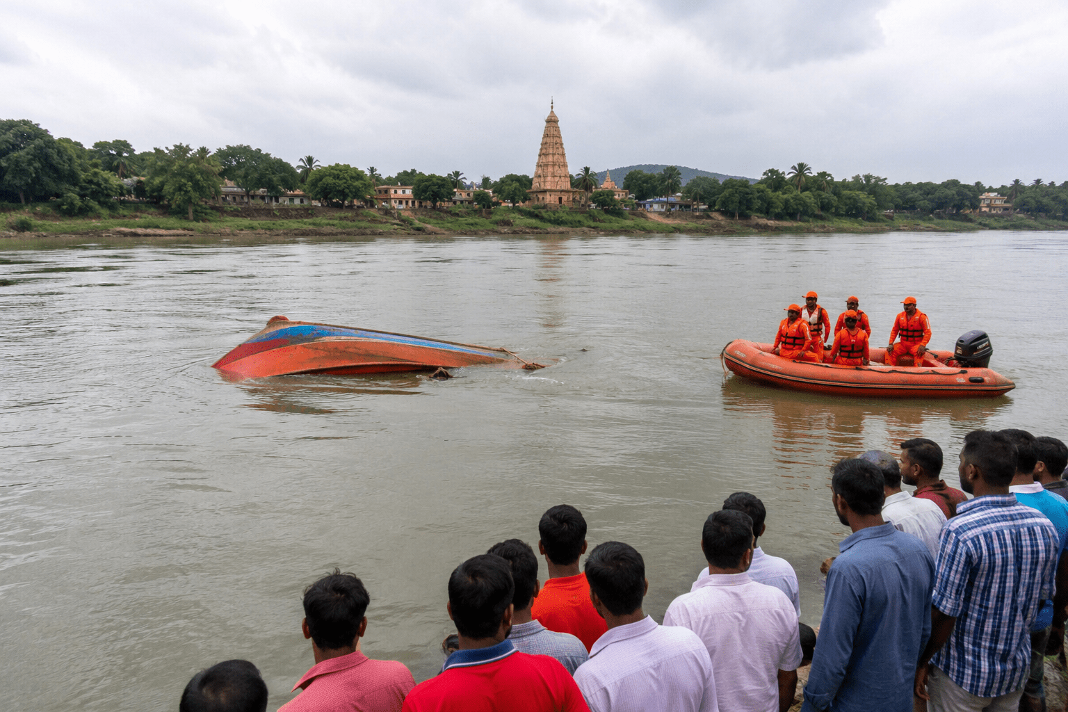Godavari Boat Tragedy: Overcrowded Boat Capsizes During Adhik Maas Pilgrimage; 2 Female Devotees Dead!