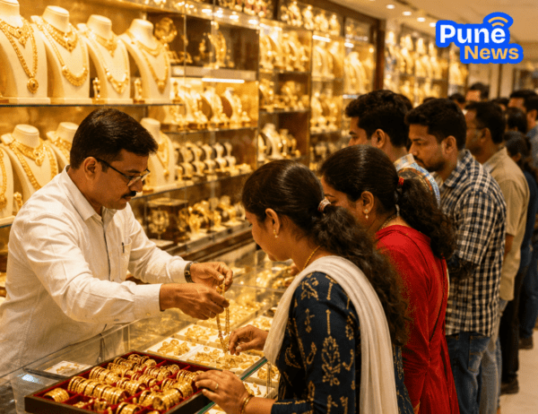 Gold Price Crash! Massive Drop of ₹15,000 per 10 Tola in Jalgaon; Customers Flock to Jewellery Shops