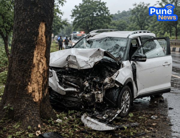  Heartbreaking Tragedy in Jharkhand: Five of a Family, Including Three Children, Killed After Speeding SUV Crashes into Tree. 