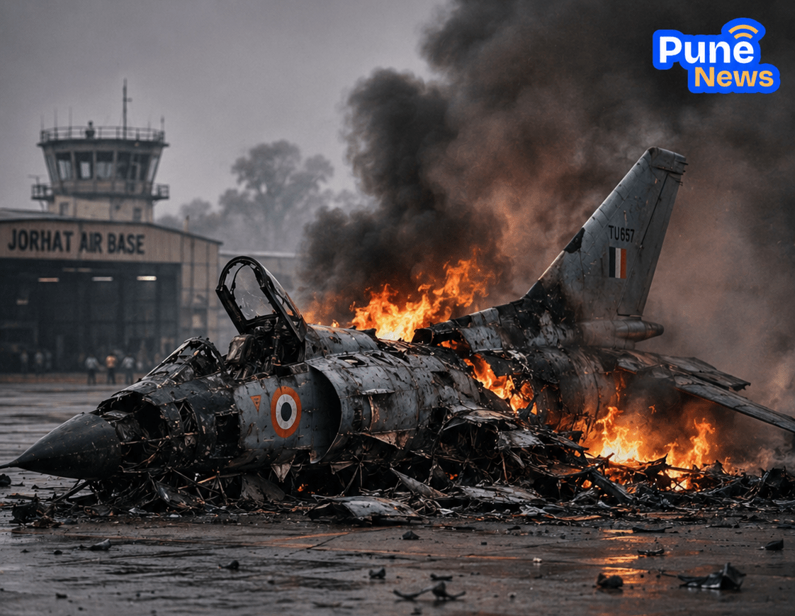 IAF An-32 Aircraft Crashes During Landing at Jorhat Airbase; Five Personnel Martyred