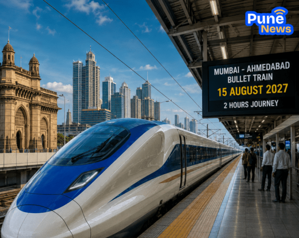 Mumbai-Ahmedabad Bullet Train Set for Launch on August 15, 2027; Journey Time to Be Cut to Just 2 Hours!

