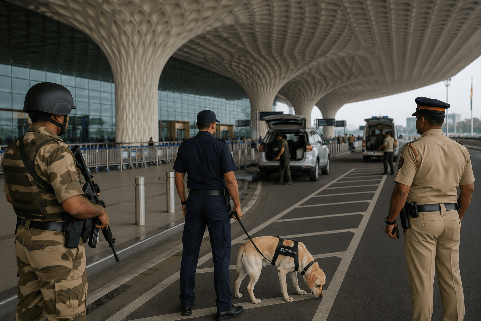 Bomb Threat at Mumbai International Airport: Security Agencies on High Alert Following Threatening Email.