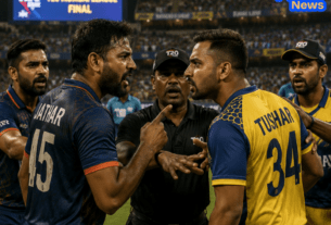Chaos at Wankhede: Heated Confrontation Between Gaurav Jathar and Tushar Deshpande During T20 Mumbai League Final