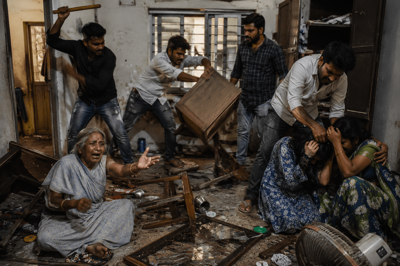 Chawl Mafia Terror in Titwala: 12 Masked Goons Vandalize House, Assault Women and Attempt Molestation of a Minor