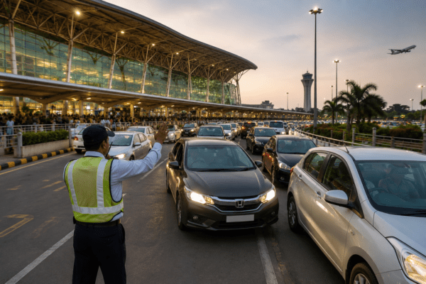Crackdown on Airport Congestion: Pune Airport Implements 15-Minute Parking Rule to Curb Traffic Snarls