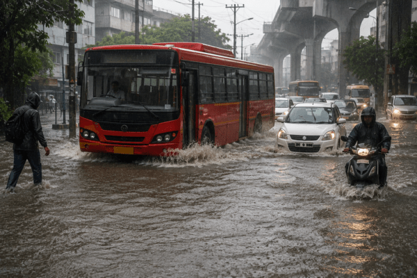 Rain Havoc in Pune: Waterlogging Disrupts Bus Services, PMPML Finalizes Alternative Routes to Ease Passenger Woes