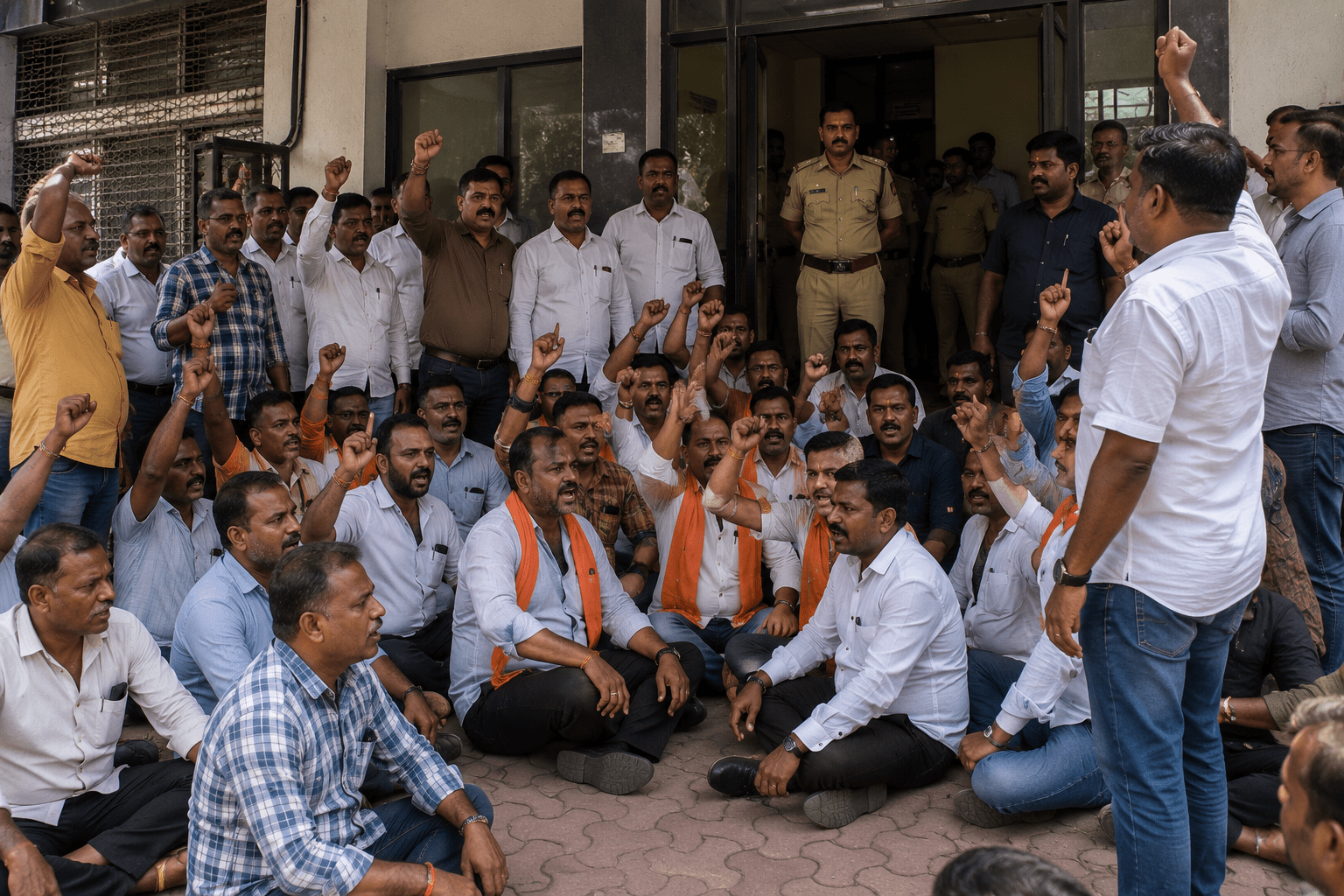 MNS Stages Protest at Mahavitaran Office in Ulhasnagar Against Forced Installation of Smart Meters