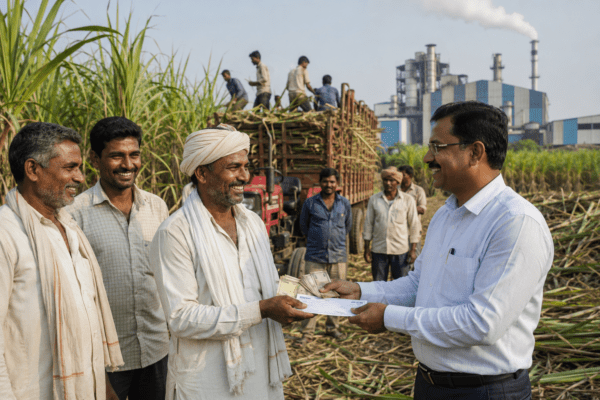 Sugarcane Price Update: Farmers Receive Final FRP of ₹3,131.72 per Metric Ton; Payment Credited Directly to Bank Accounts
