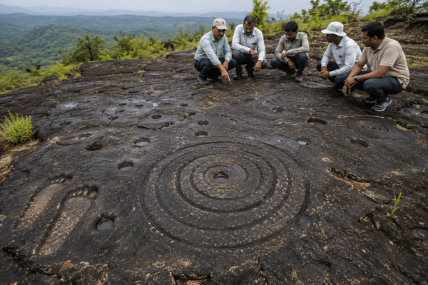 Significant Archaeological Discovery in Sangli: Prehistoric Stone Circles and Ancient Relics Unearthed on Dhaswadi Hill