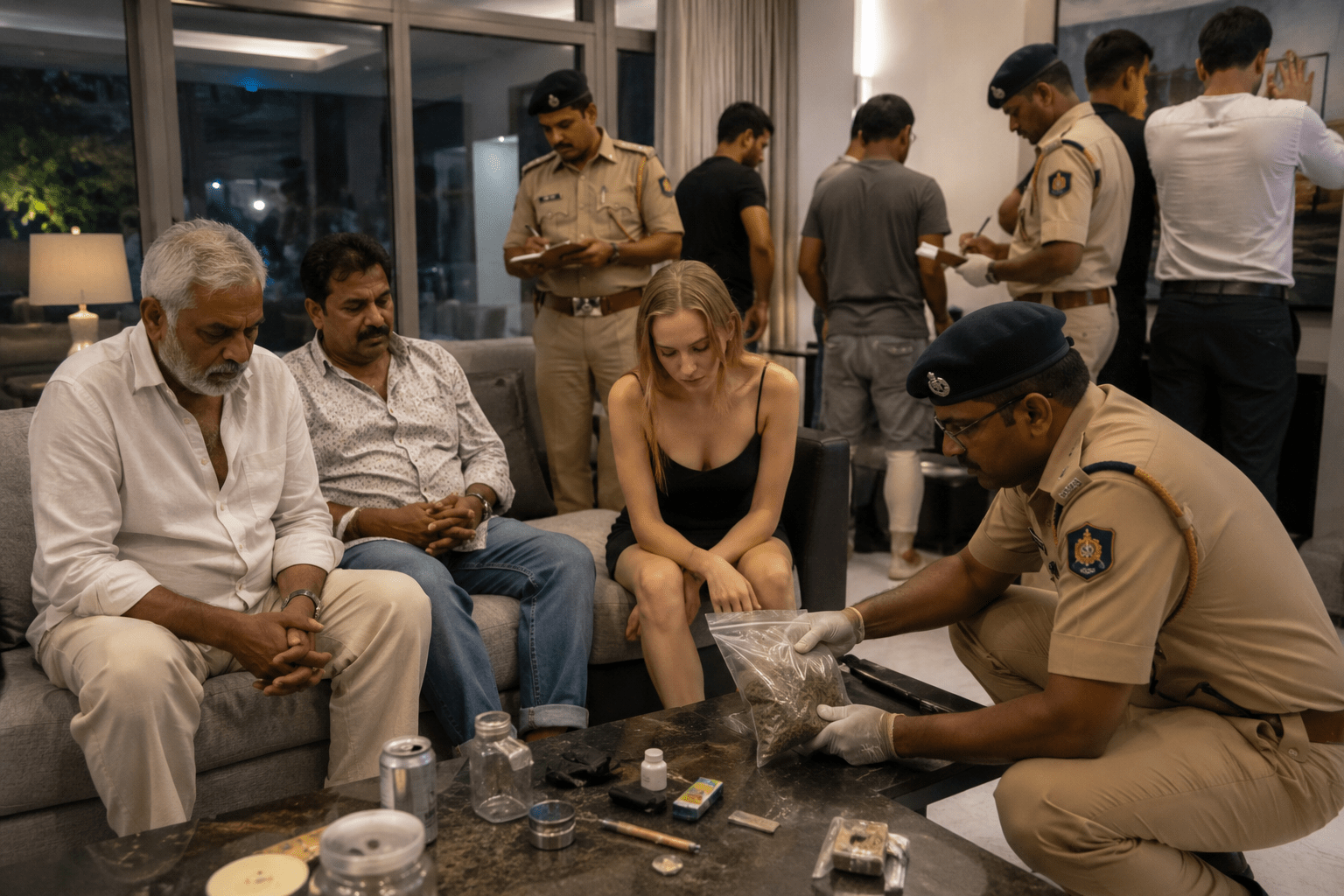 Alibaug High-Profile Society Drug Bust: Two Elderly Men and a Ukrainian Woman Arrested for Ganja Consumption