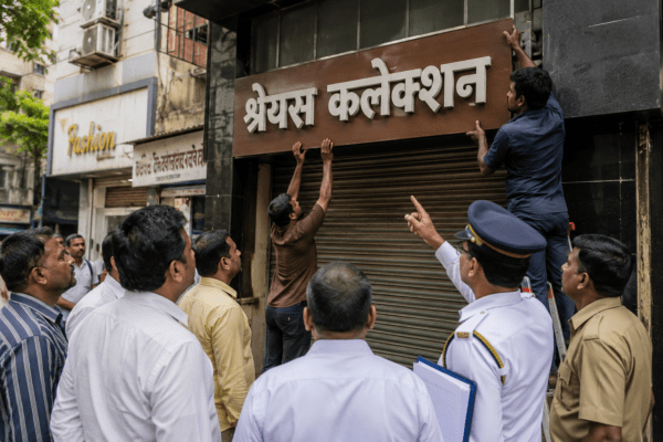 Marathi Nameplate Mandate: BMC Issues Final Warning to Thousands of Establishments; Strict Action Expected!