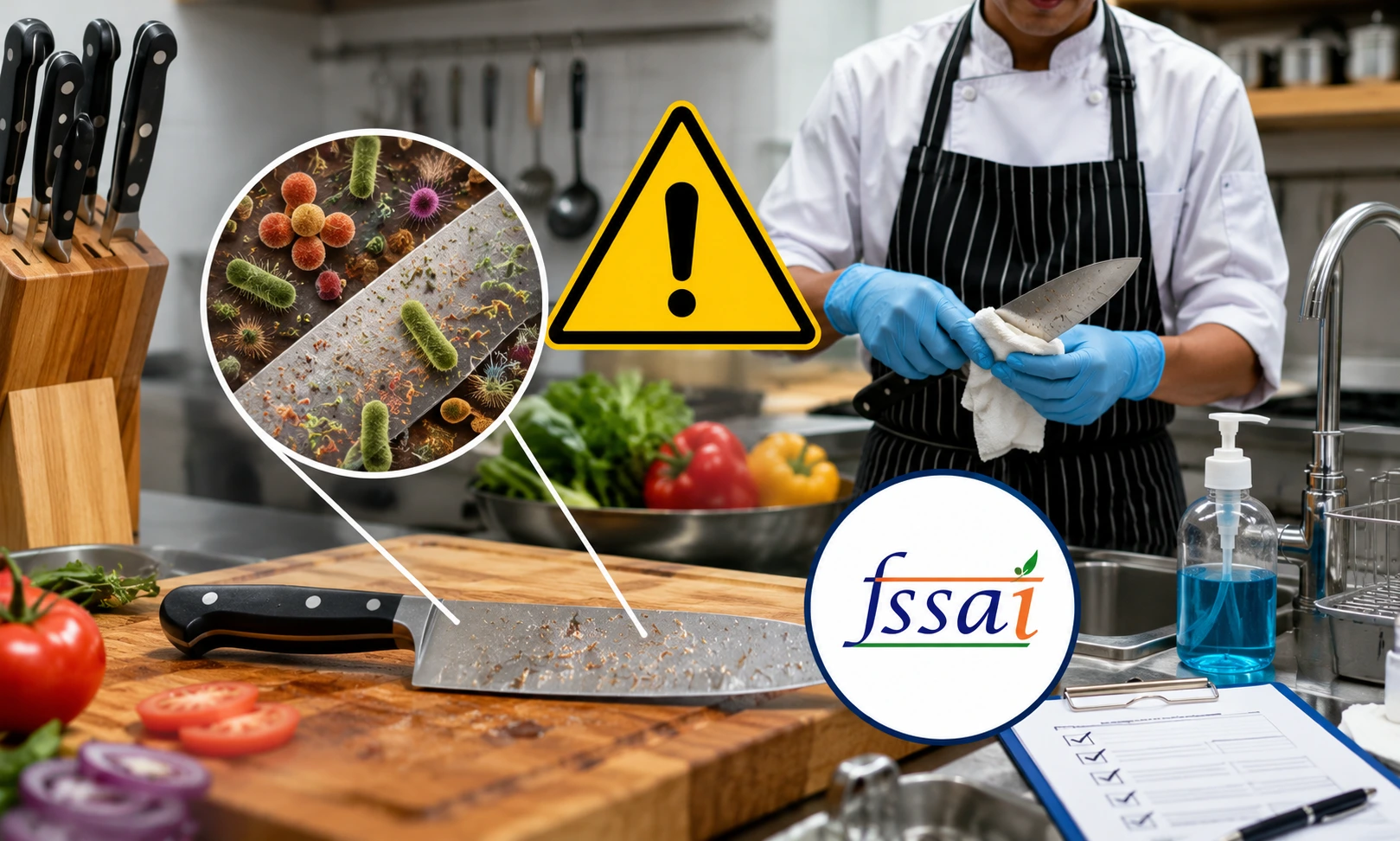 Food Safety Alert: Your Kitchen Knives Could Cause Illness! FSSAI Issues Strict New Guidelines.