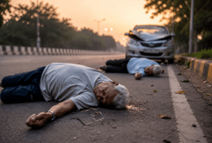 Tragic Morning Walk: Speeding Car Kills Two Elderly Men in Solapur; Case Registered Against Driver.