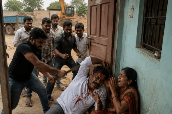 Shiv Sena Leader Brutally Attacked Over Illegal Sand Mining Complaint; Family Threatened with Death!