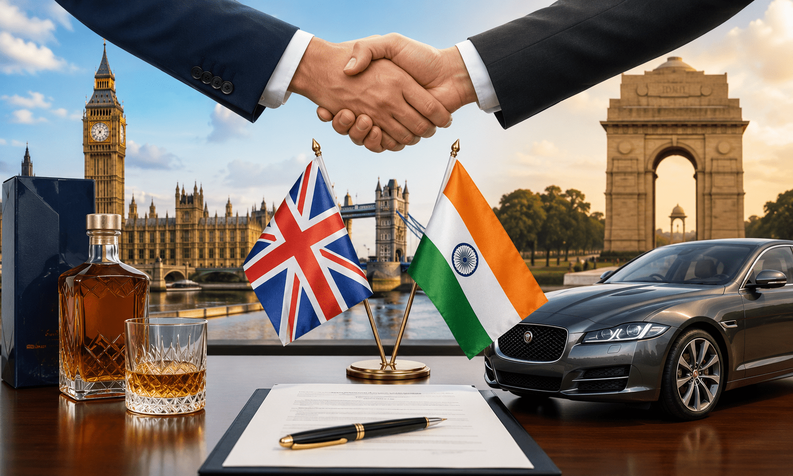 Mega Trade Deal: Scotch Whisky and Luxury Cars to Cost Less as India-UK FTA Kicks Off from July 15