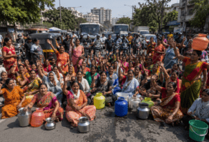 Pune Water Crisis: Furious Women Block Roads in Bhimnagar Demanding Immediate Water Supply