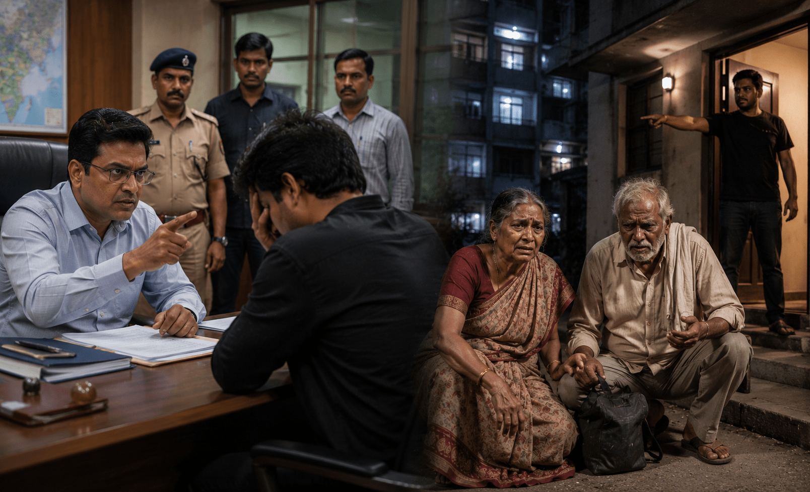 Shocking Incident in Navi Mumbai: Son Assaults and Evicts Elderly Parents from Home; District Collector Orders Eviction of Son.