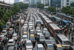 BEST Strike Cripples BKC 'Public Transport Day'; Widespread Traffic Jams Across Mumbai.