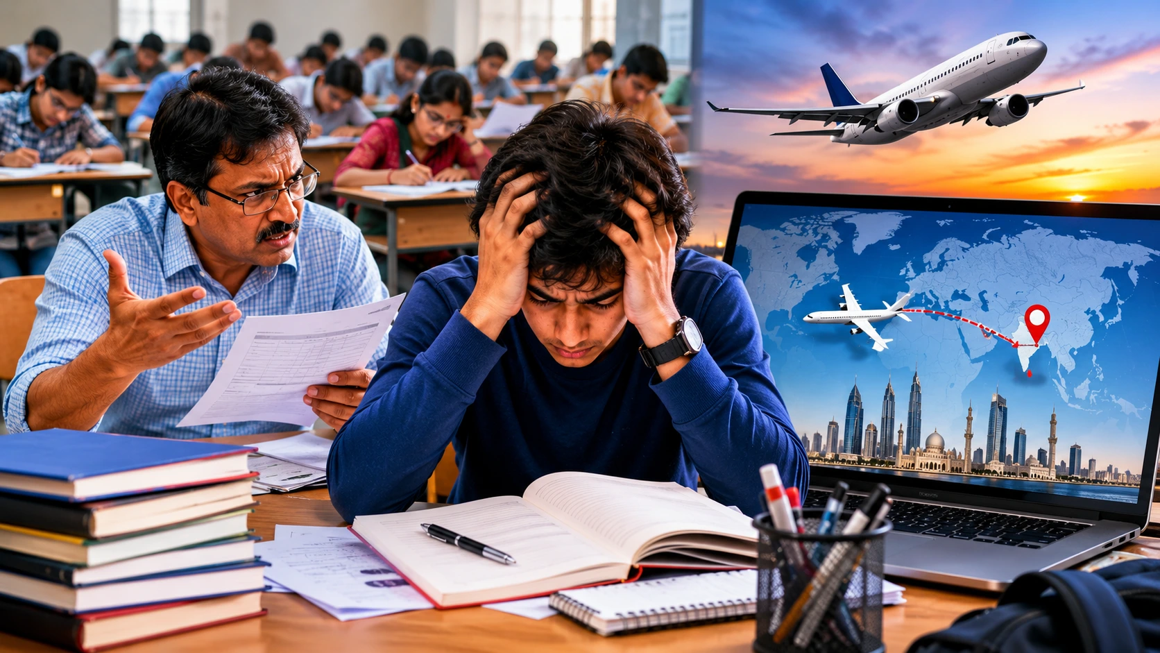 Nagpur Student Allotted Abu Dhabi Exam Centre, Parents in Shock!