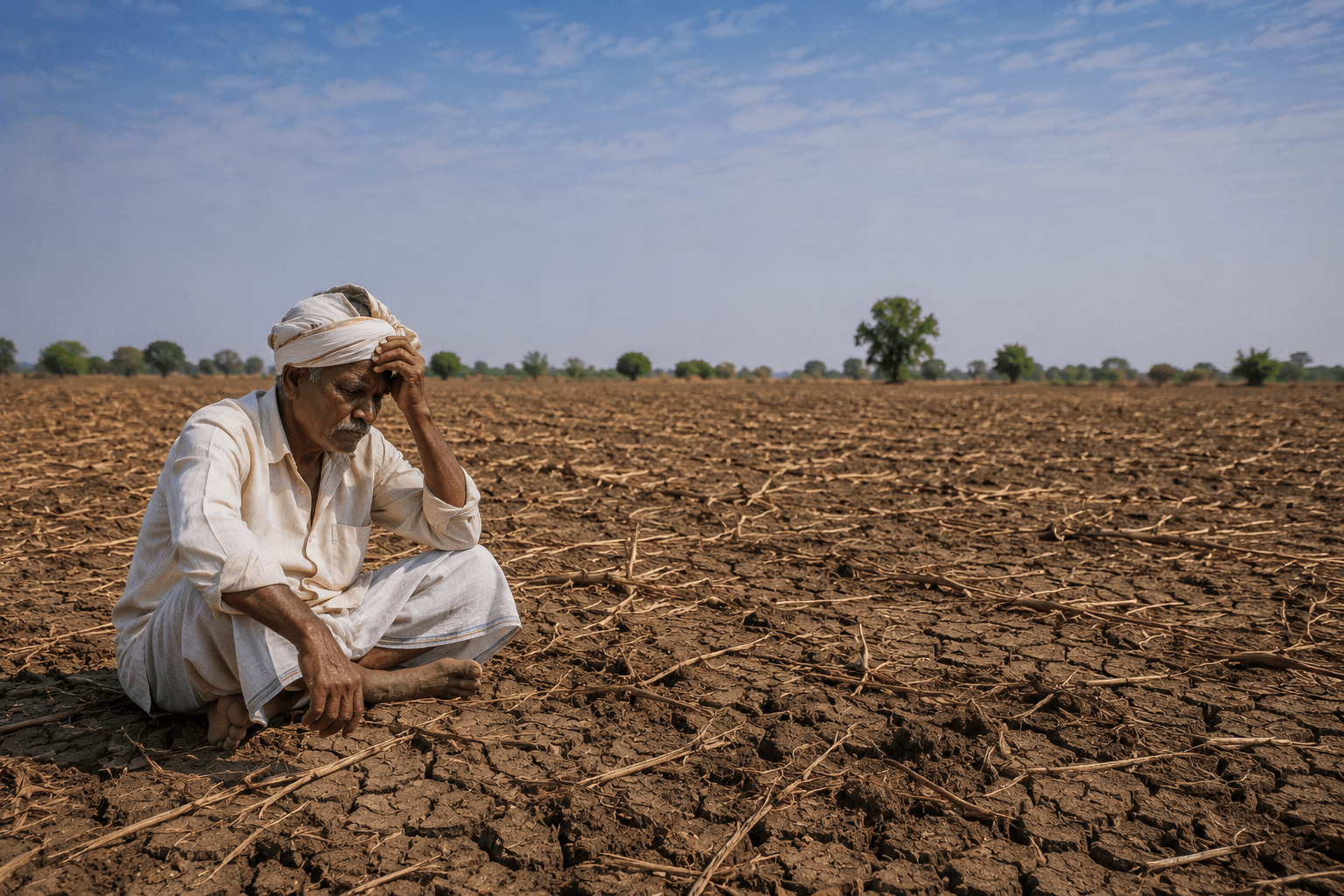 Clouds Disperse, Anxiety Deepens: Delayed Monsoon Causes Growing Concern Among Vidarbha Farmers for Kharif Season.