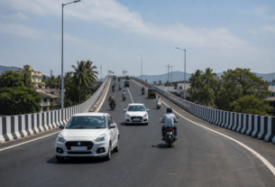 Traffic Flow Begins: Light Vehicles Now Allowed on the Multi-Level Flyover at Malkapur on Pune-Bengaluru National Highway.