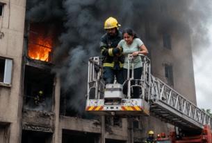 Fire Erupts at Gym in Ramdaspeth Seven-Storey Building; Woman Rescued by Firefighters.