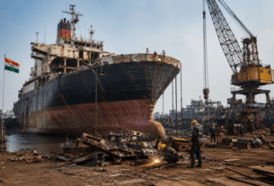 India Becomes World's Largest Ship Recycling Hub; Market Share Surges to 35.4% in 2025.