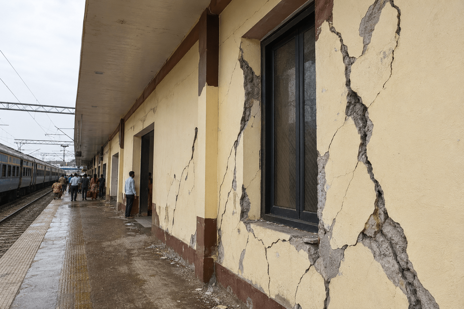 Cracks in Satara Station: Quality Concerns Mar "Amrit Bharat" Redevelopment Project