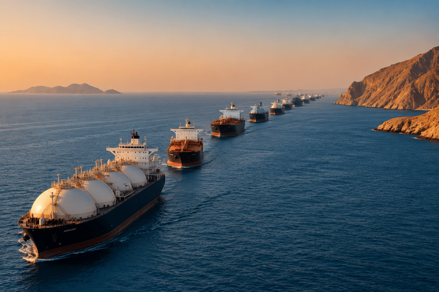 Relief for India: 30 Tankers Carrying LPG, LNG, and Crude Oil Successfully Cross Strait of Hormuz.